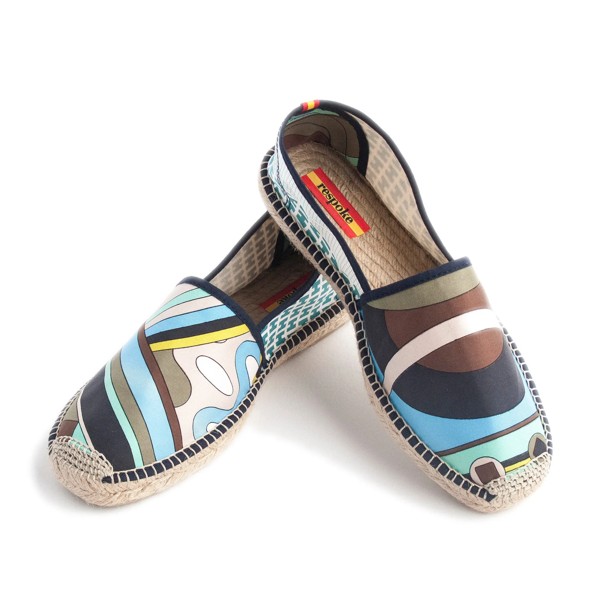 LINDY KORTEZ Blue/Green Classic Espadrilles