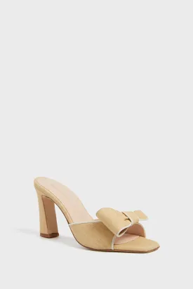 Linen Bow Sadie Heels