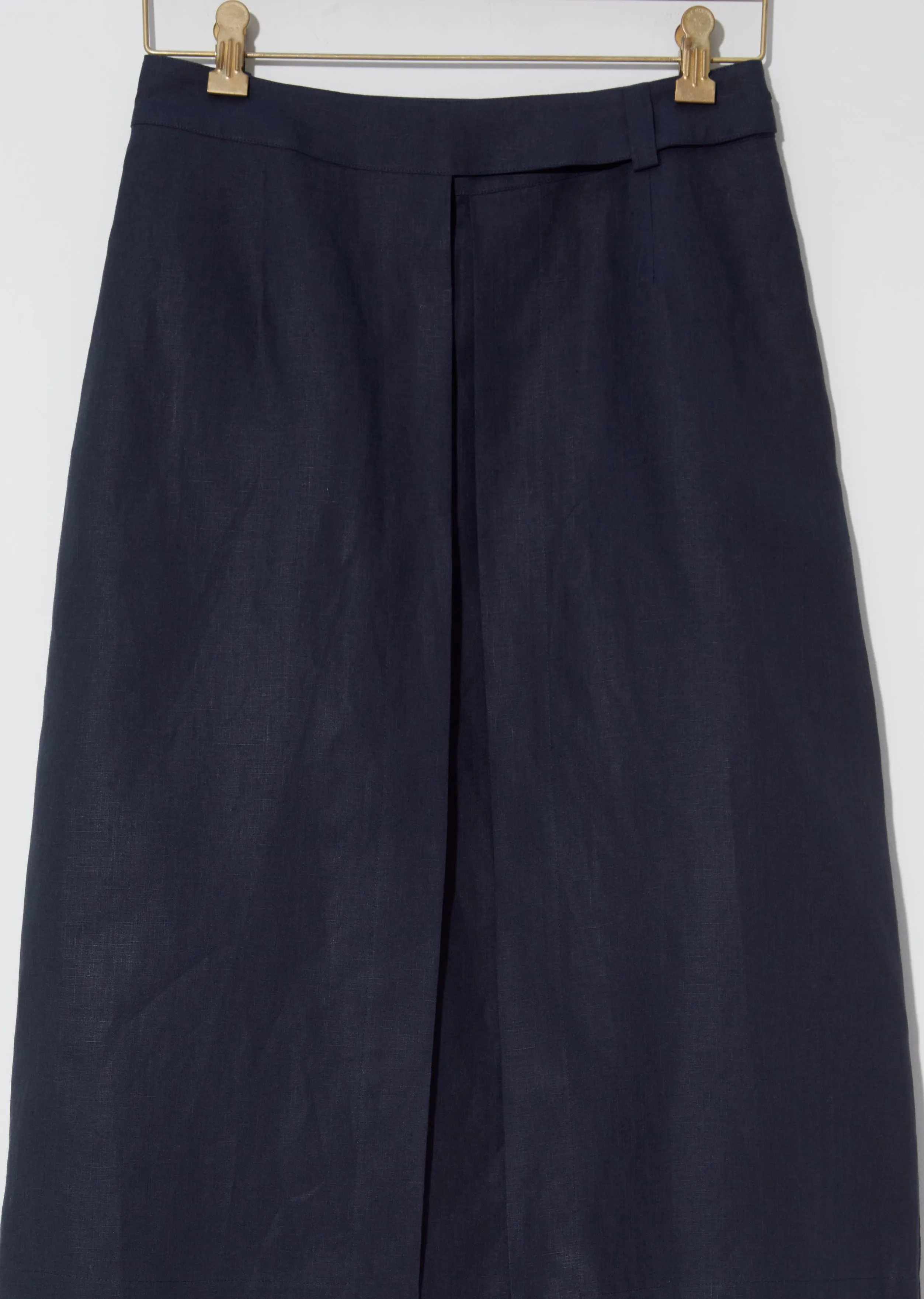 Linen Shirting Wrap Skirt