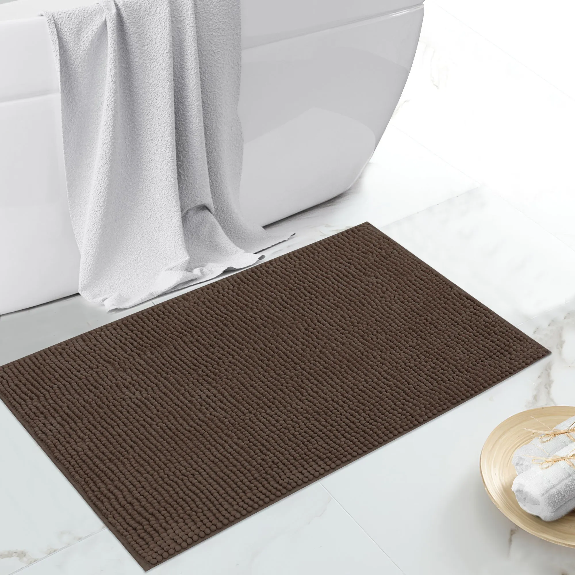 Linenova Chenille Bath Mat