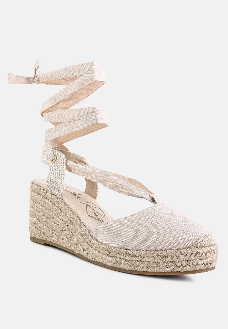 Little Mary Strappy Wedge Heel Sandals