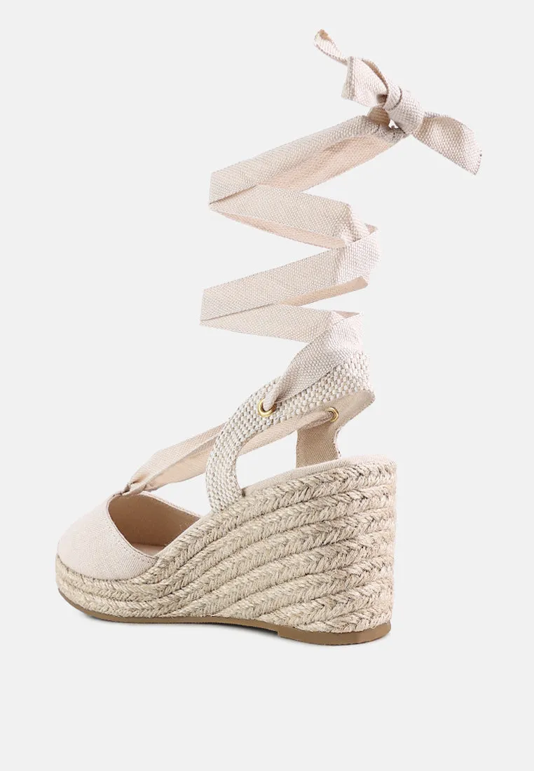 Little Mary Strappy Wedge Heel Sandals