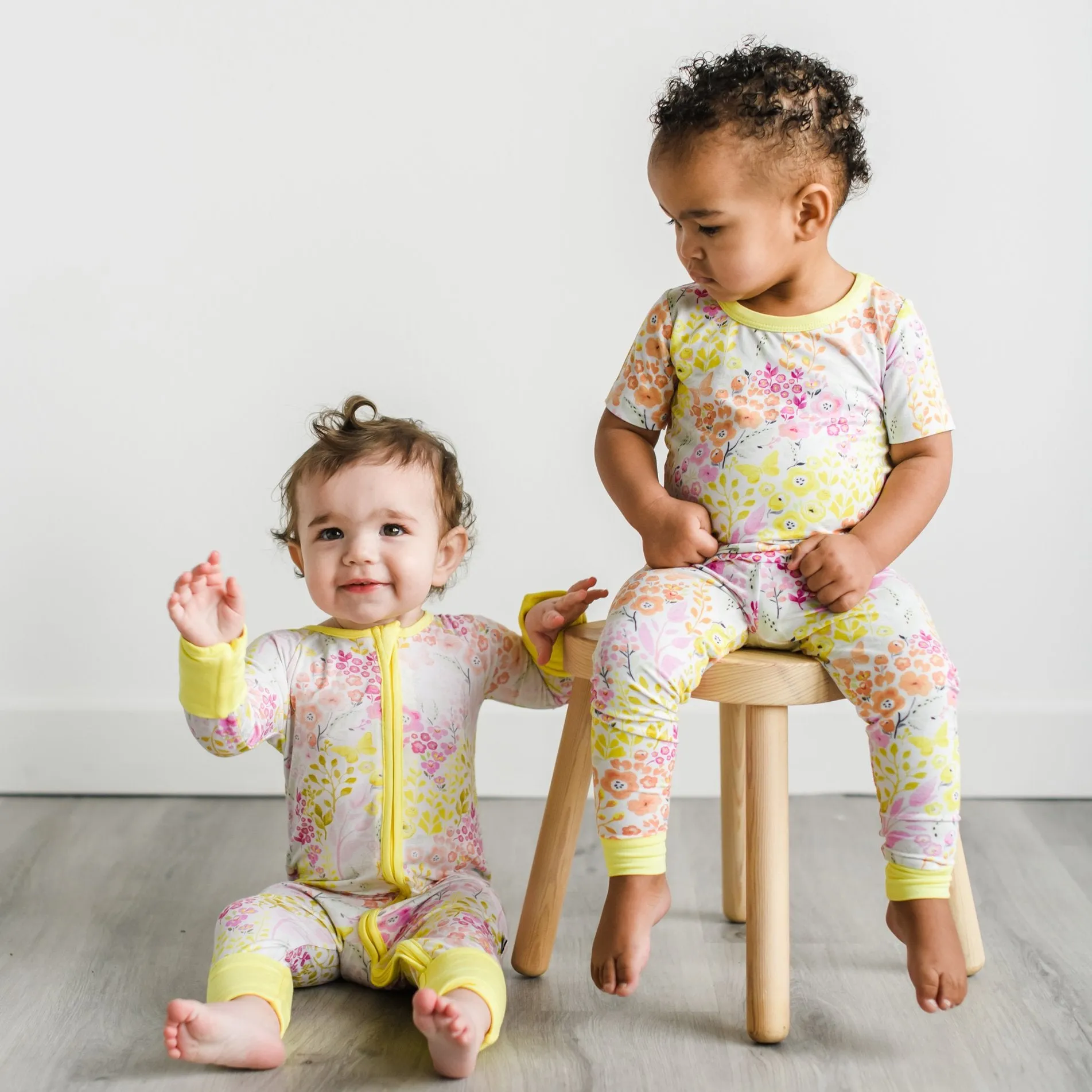 Little Sleepies Pretty Posies S/S Bamboo 2pc Pajama Set