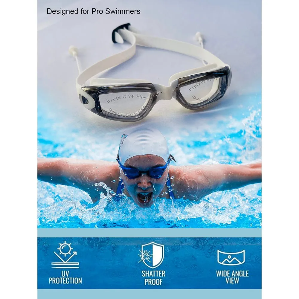 Little Surprise Box X Factor V protected Unisex Swimming Goggles with attached Ear Plugs for Teens