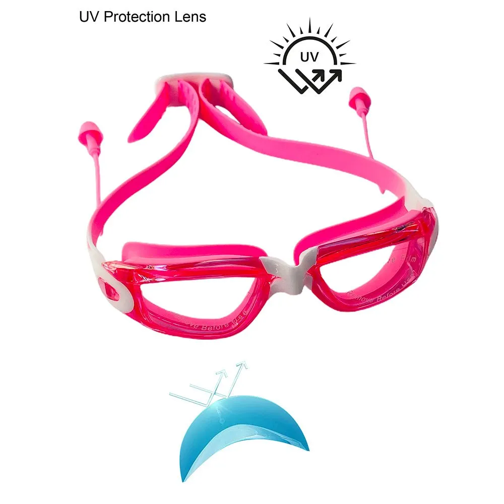 Little Surprise Box X Factor V protected Unisex Swimming Goggles with attached Ear Plugs for Teens