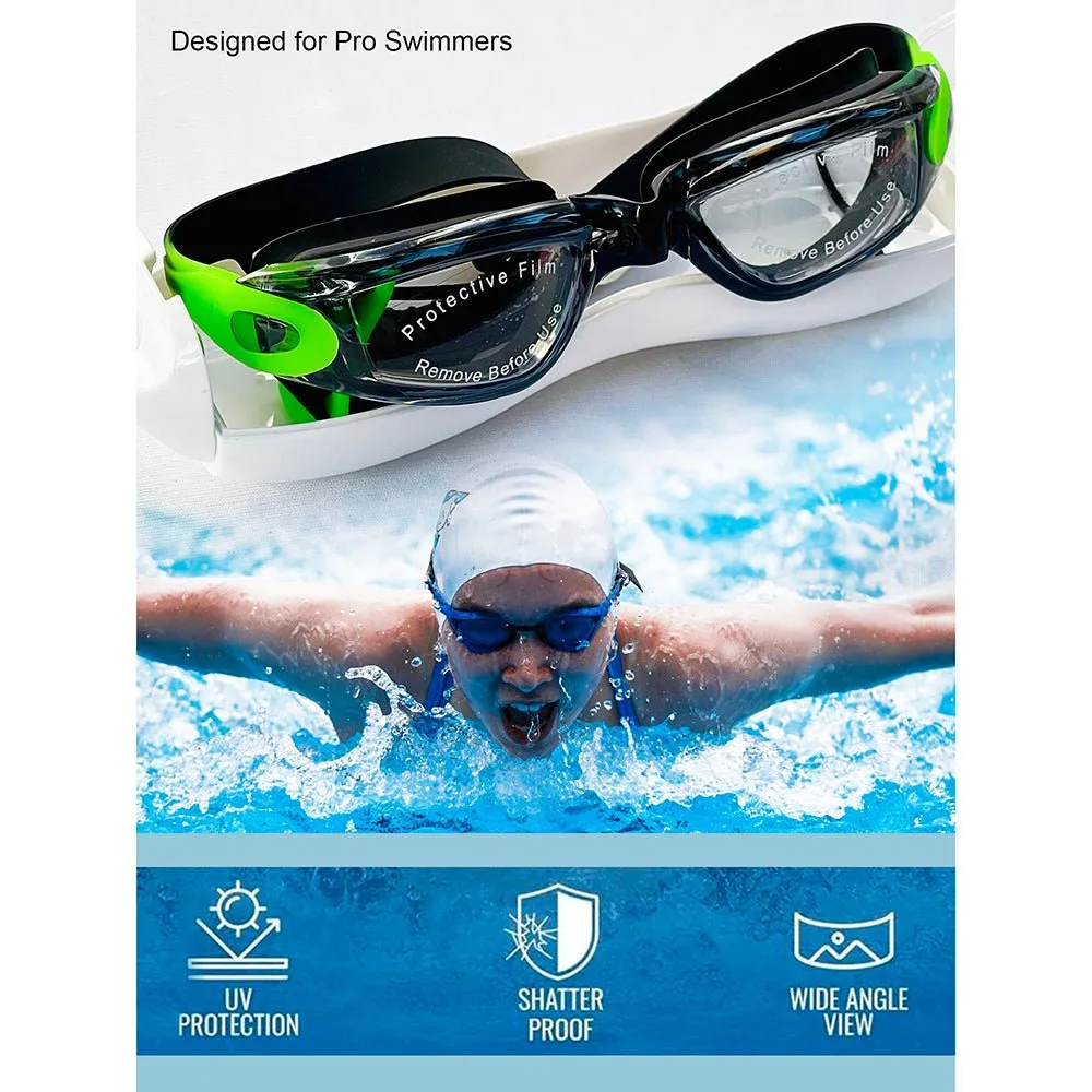 Little Surprise Box X Factor V protected Unisex Swimming Goggles with attached Ear Plugs for Teens