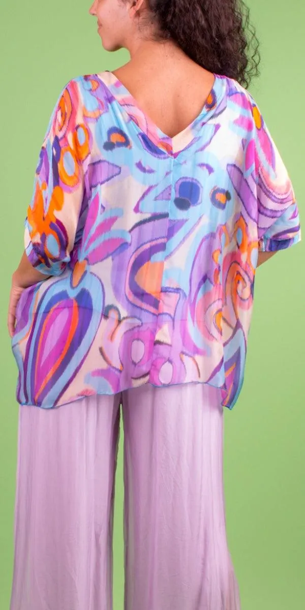 Lizane Swirl Print Blouse