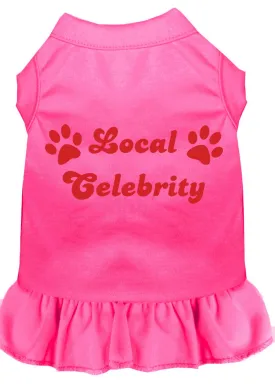 Local Celebrity Screen Print Dress Bright Pink Xxxl (20)