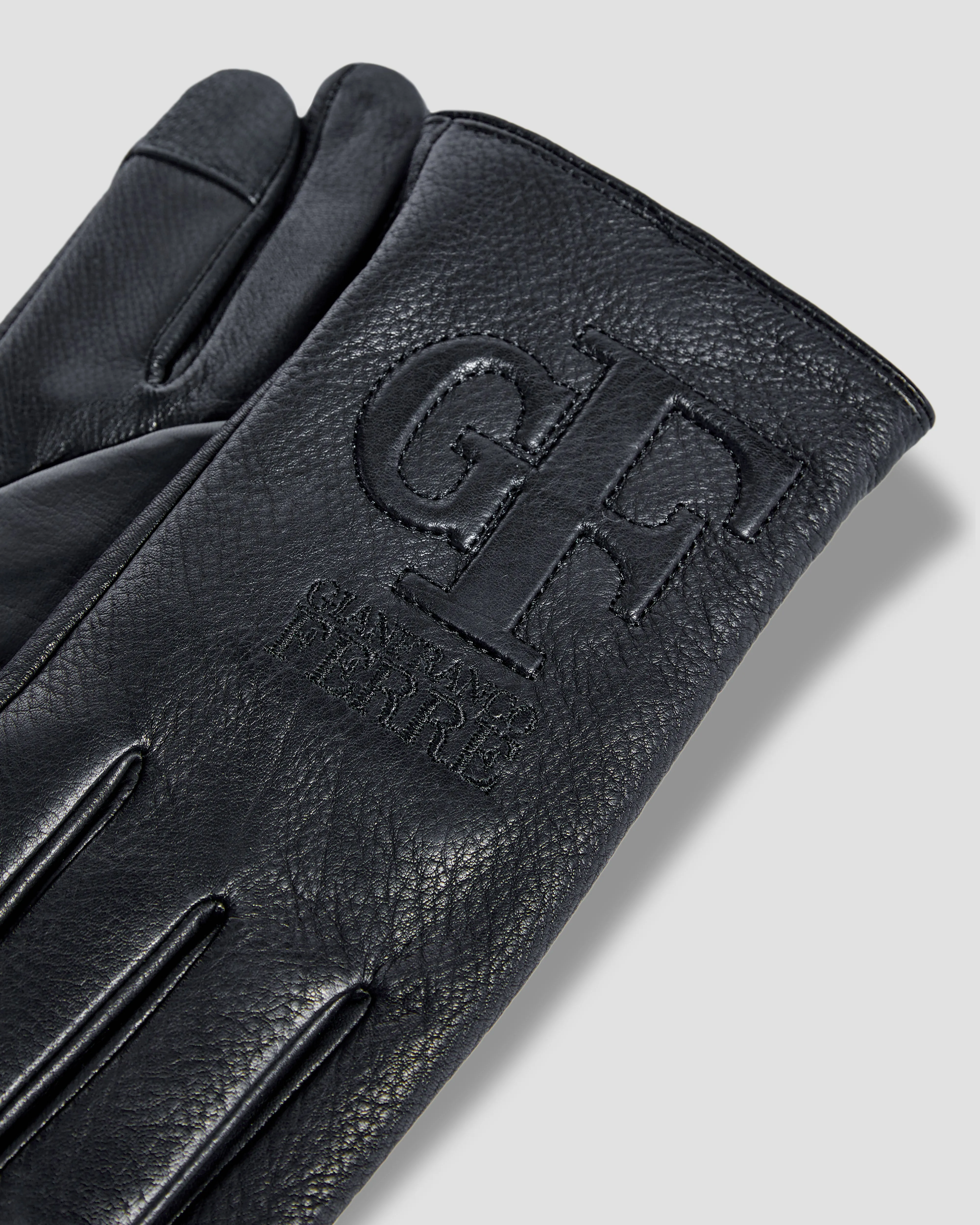 Logo Monogram Leather Gloves