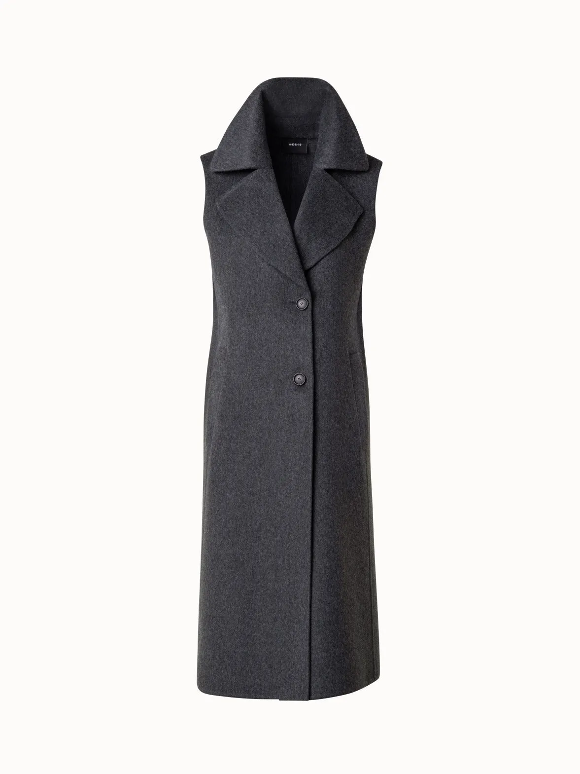 Long 100% Cashmere Vest