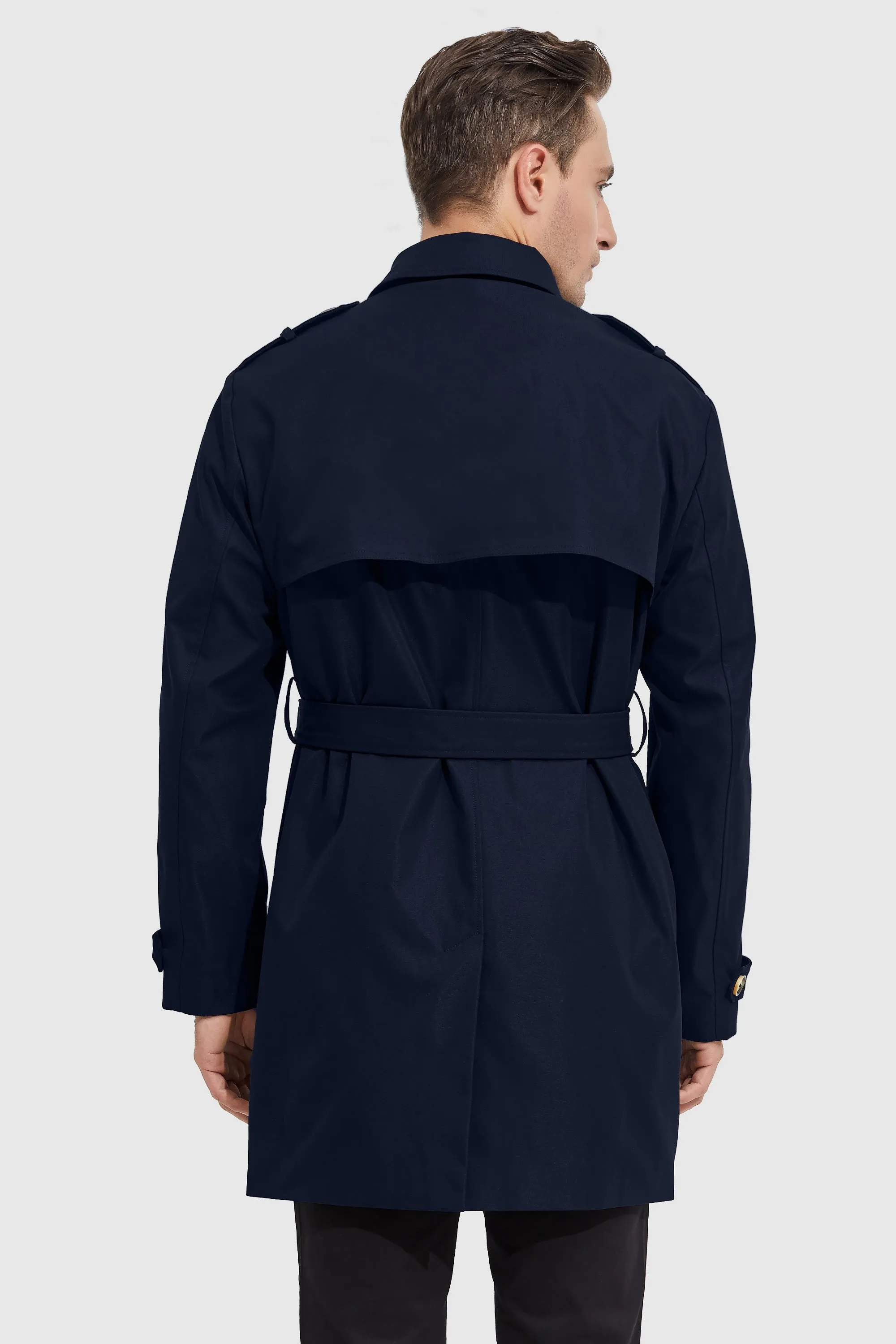 Long Double Breasted Trench Coat