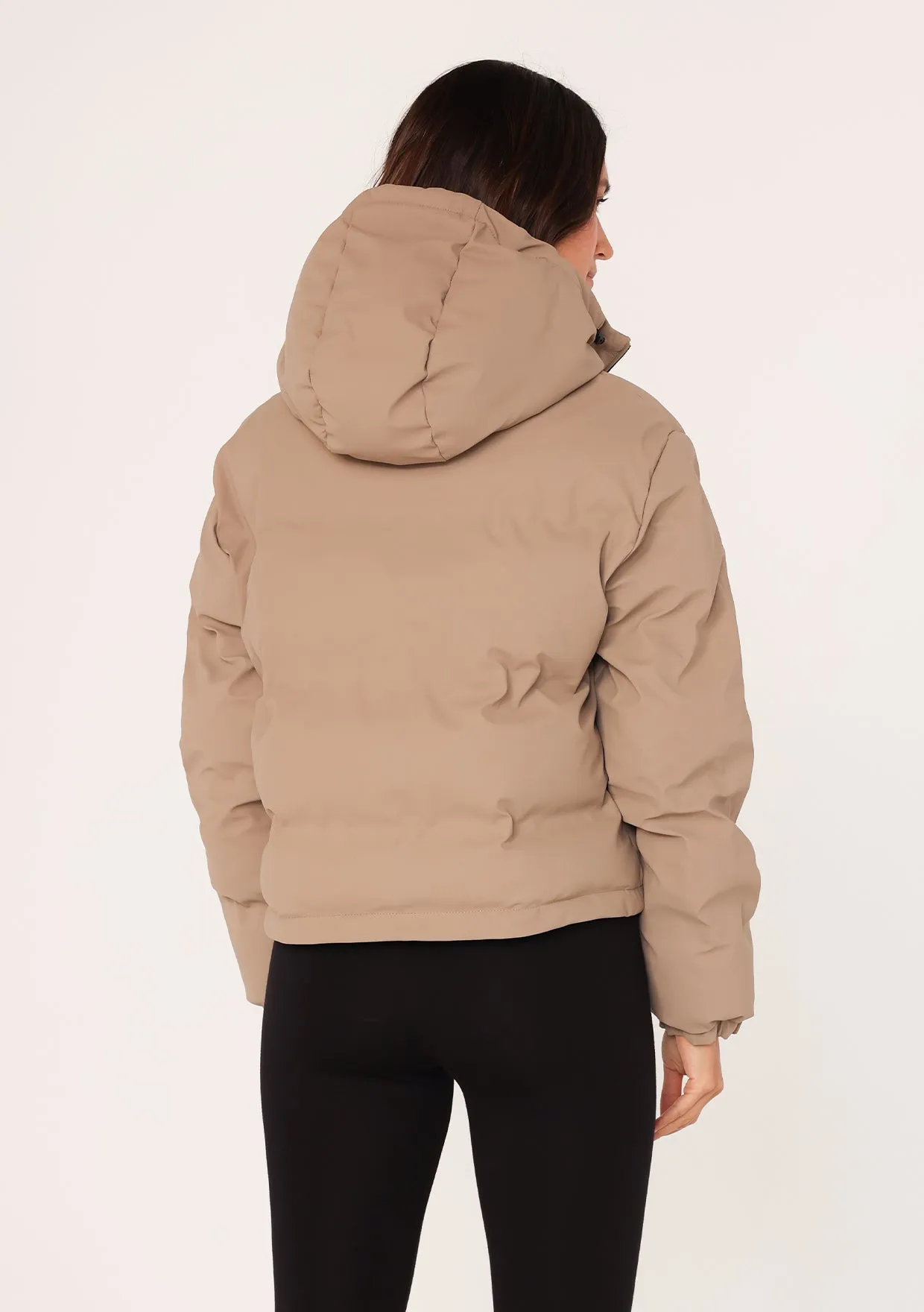 Long Sleeve Zip-Up Hooded Puffer Jacket