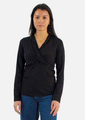 Long Sleeves Wrap top