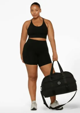 Lorna Jane Puffer Gym Bag - Black