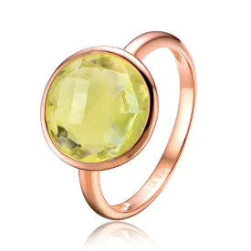 Louise Light Green Cocktail Ring