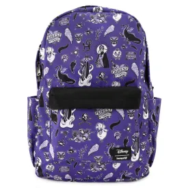 Loungefly Disney Villian Icons AOP Nylon Backpack