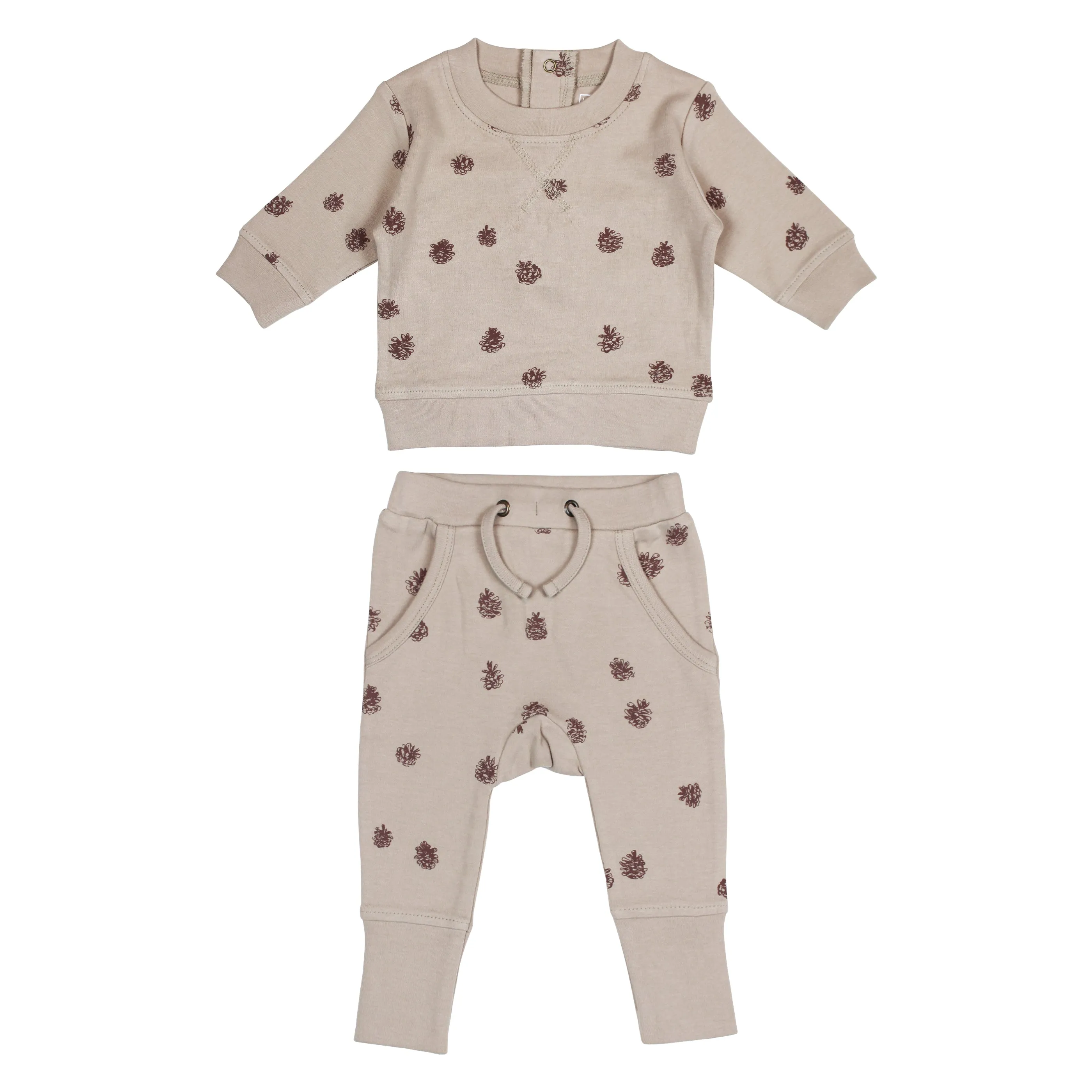 L'ovedbaby Fall Printed Sweatshirt & Jogger Set