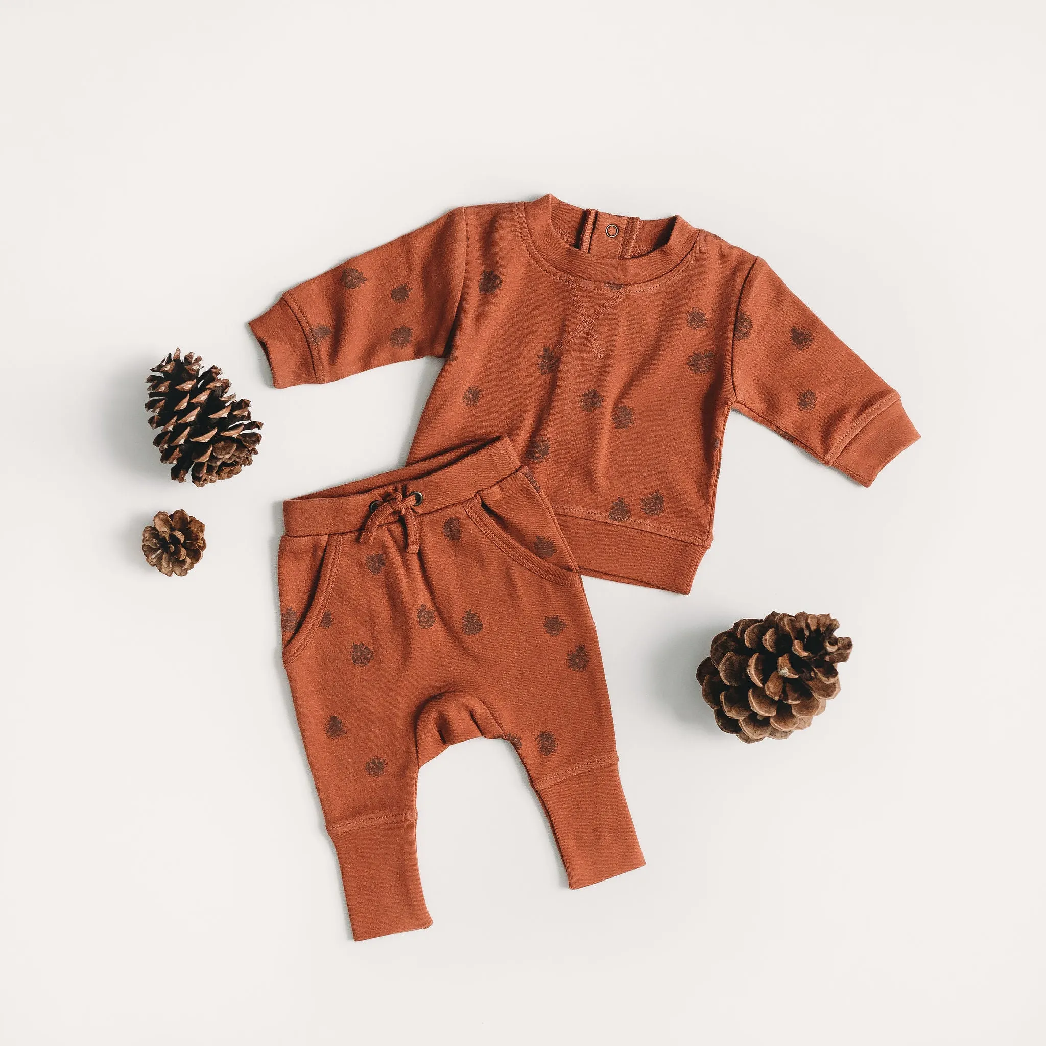 L'ovedbaby Fall Printed Sweatshirt & Jogger Set