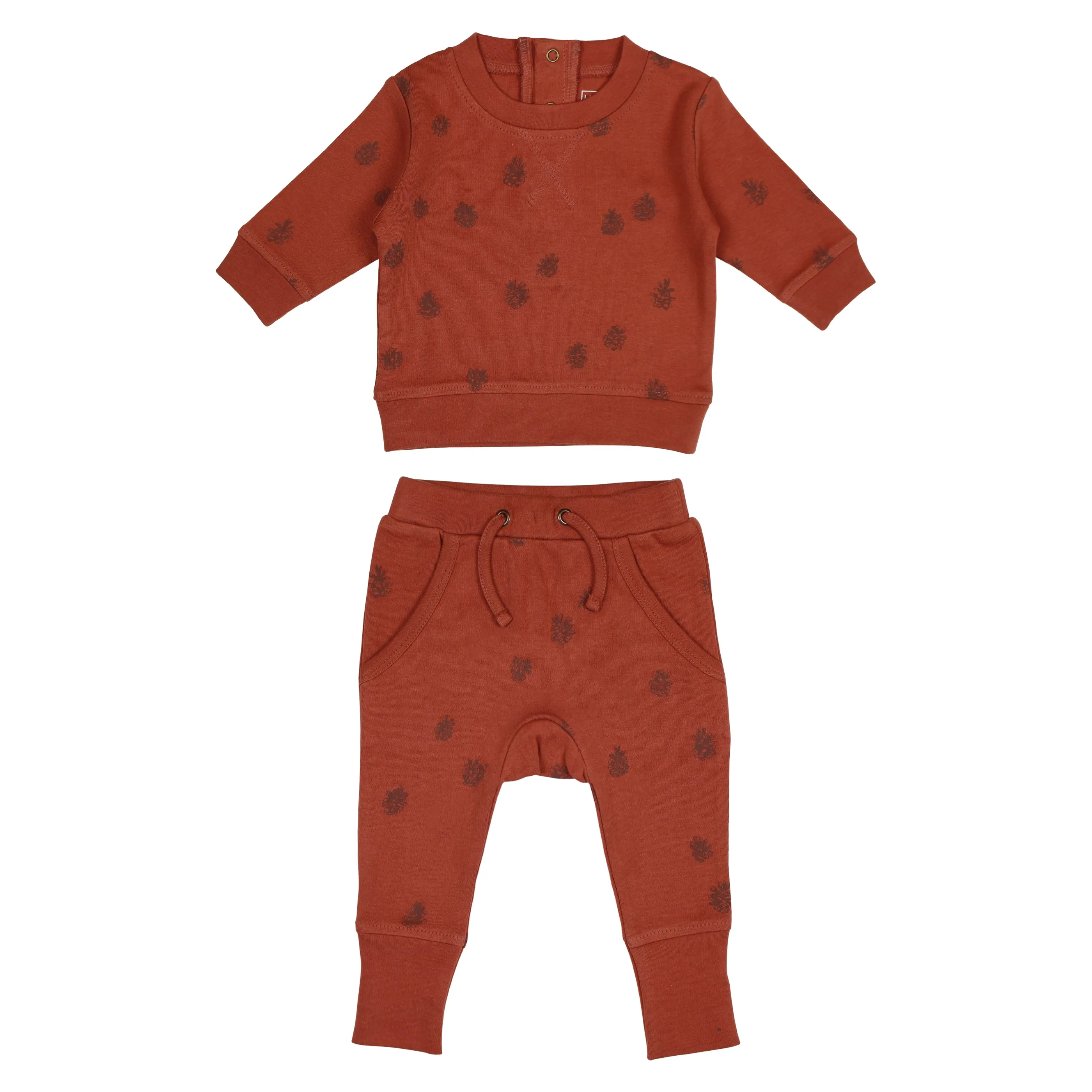 L'ovedbaby Fall Printed Sweatshirt & Jogger Set