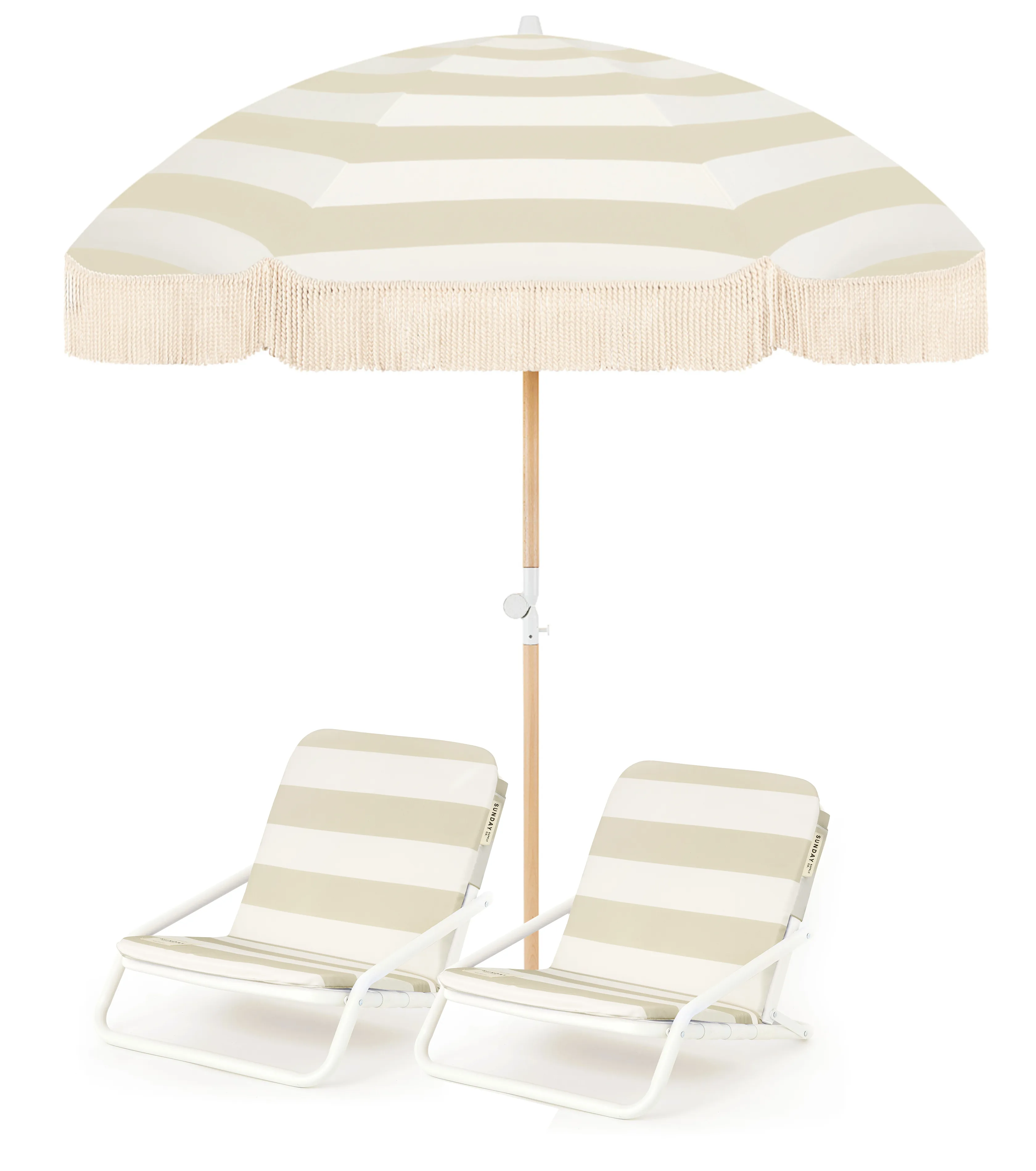 Low Tide Beach Umbrella & Beach Chair Set