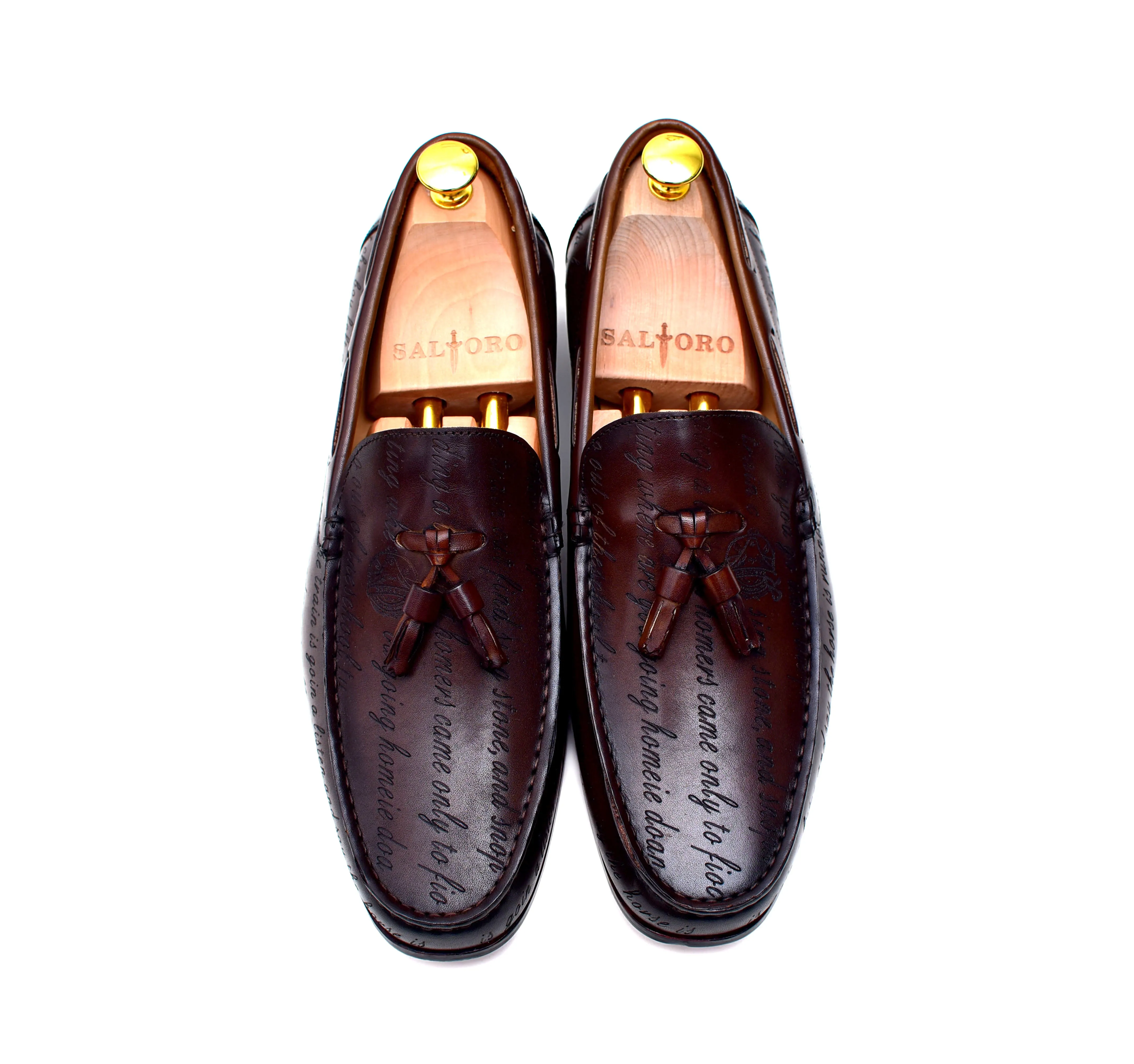 Lucca II - Brown Leather Tassel Loafers