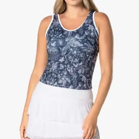 Lucky In Love Fonce Toile Tank - Midnight