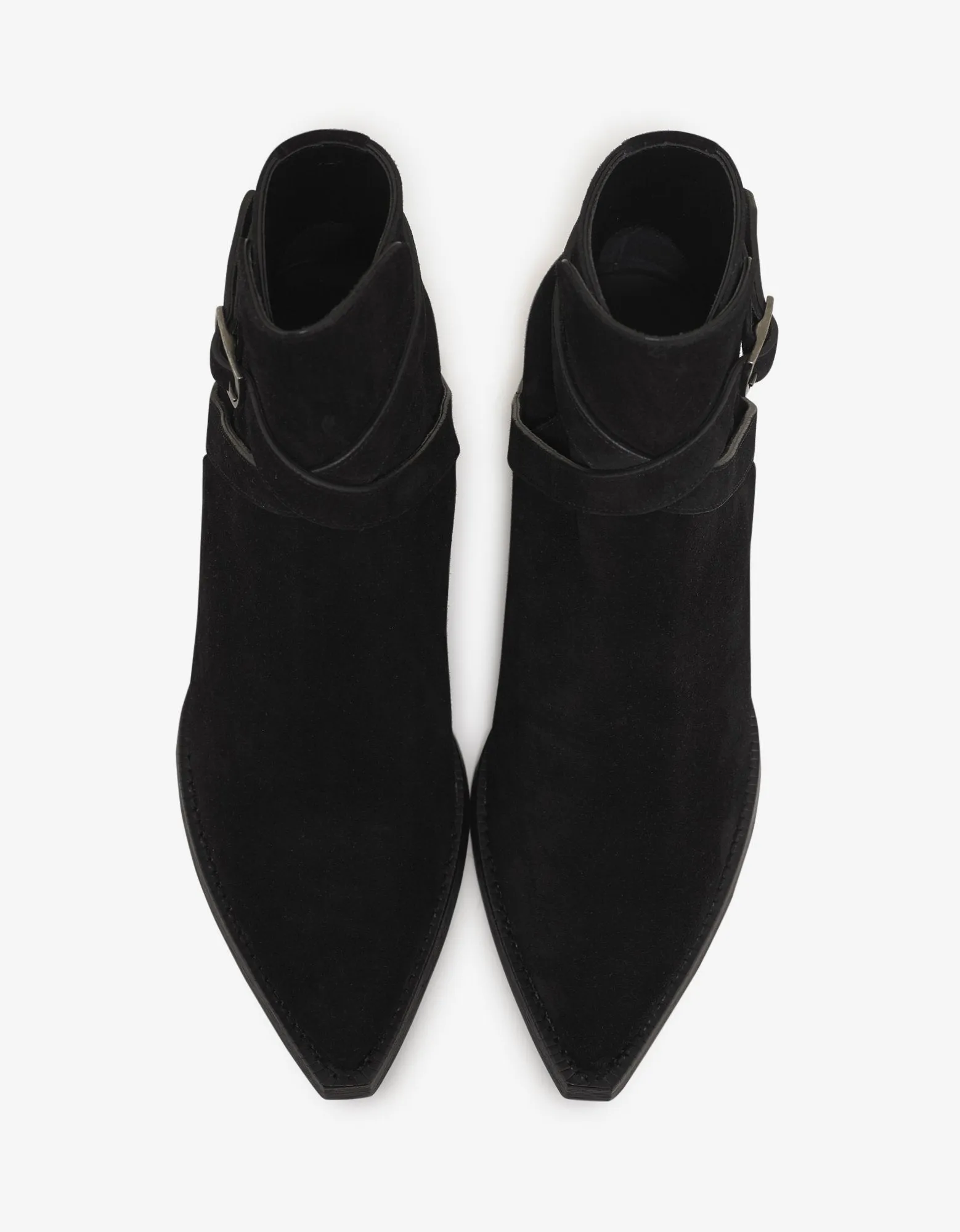 Lukas 40 Buckle Suede Leather Jodhpur Boots