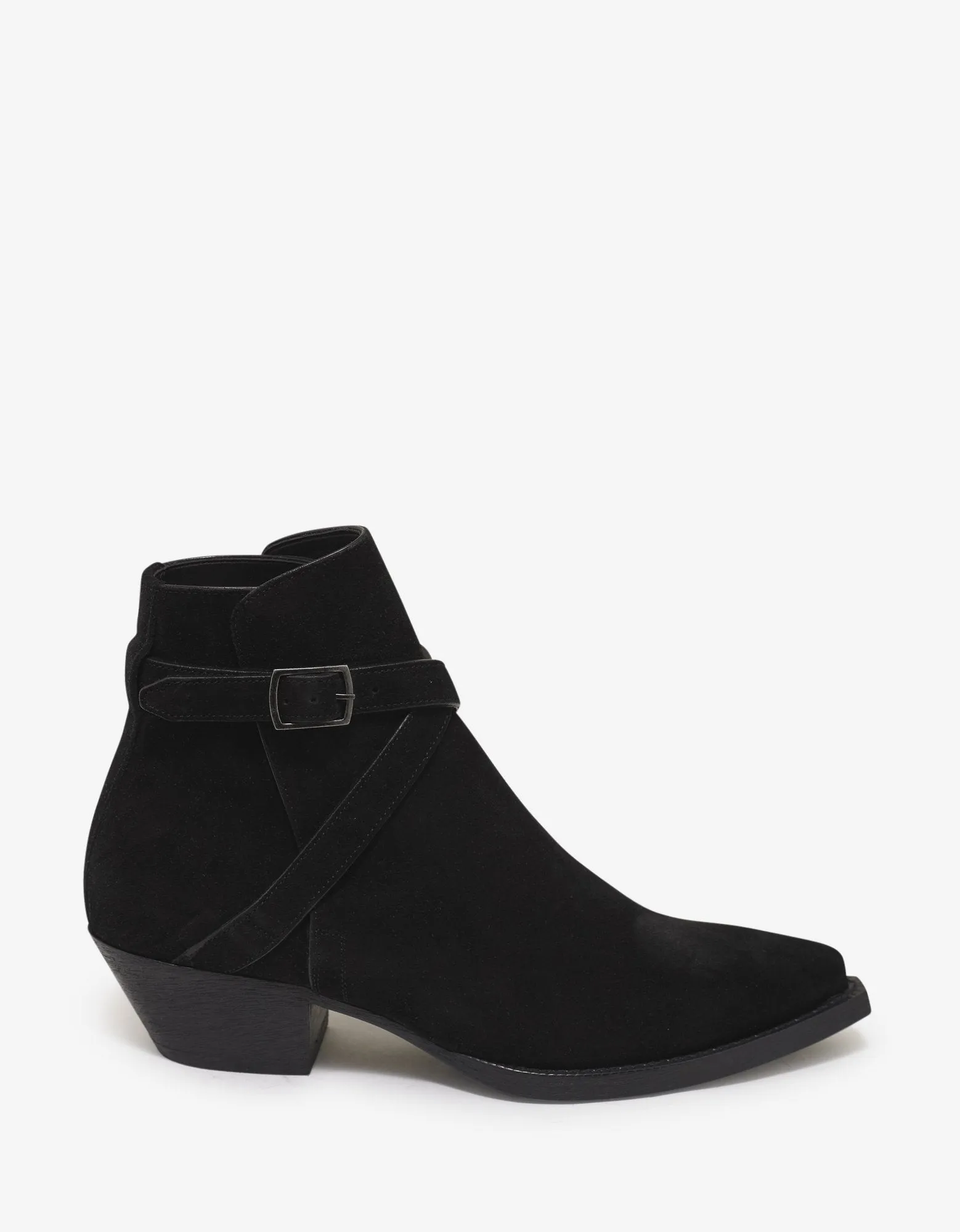 Lukas 40 Buckle Suede Leather Jodhpur Boots