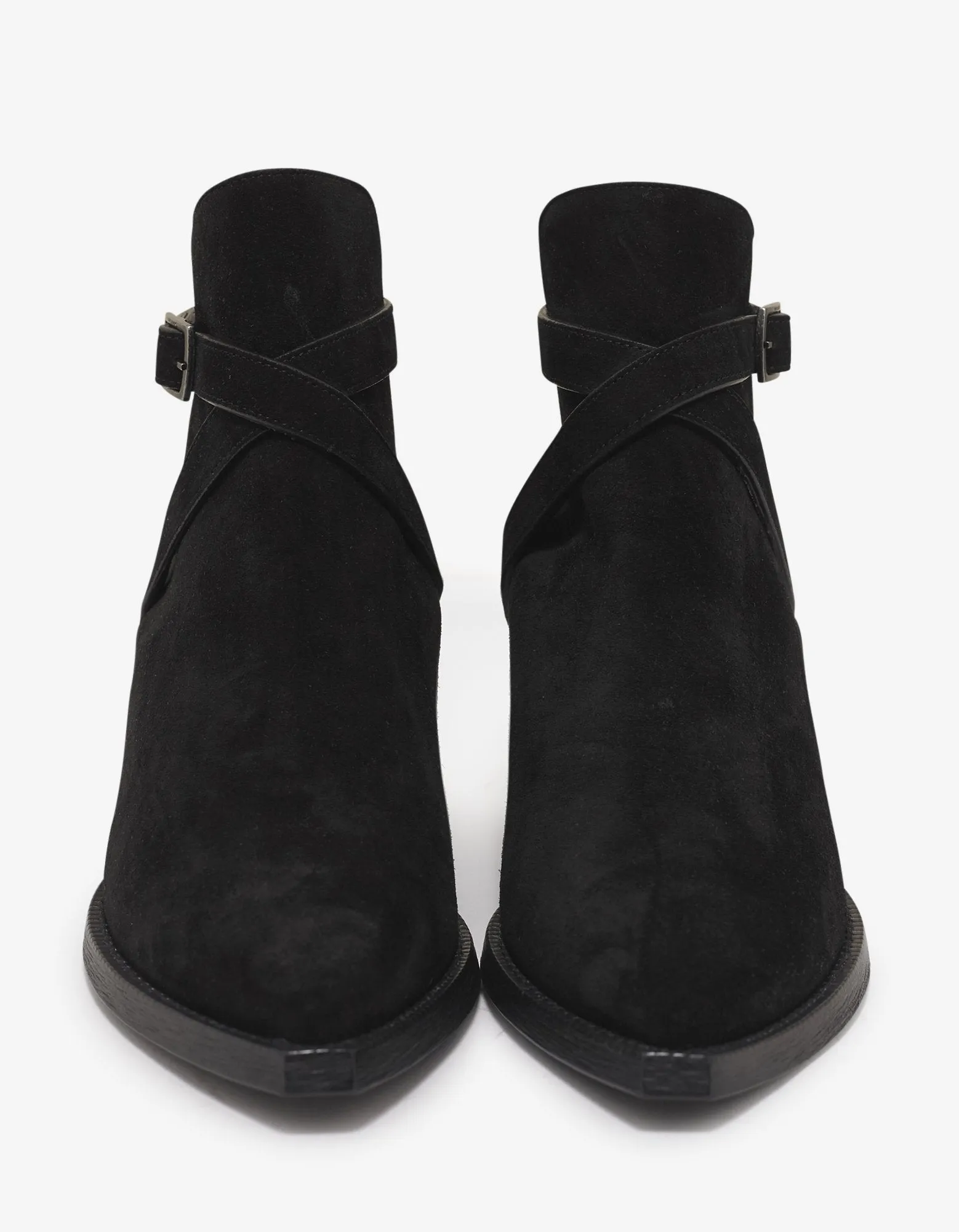 Lukas 40 Buckle Suede Leather Jodhpur Boots