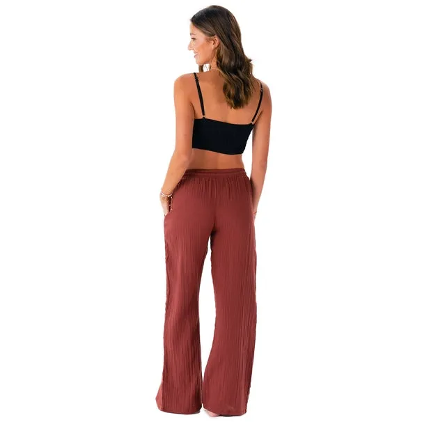 Lulu Wide Leg Cabana Pants