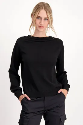 Lurex Boat Neck Pullover