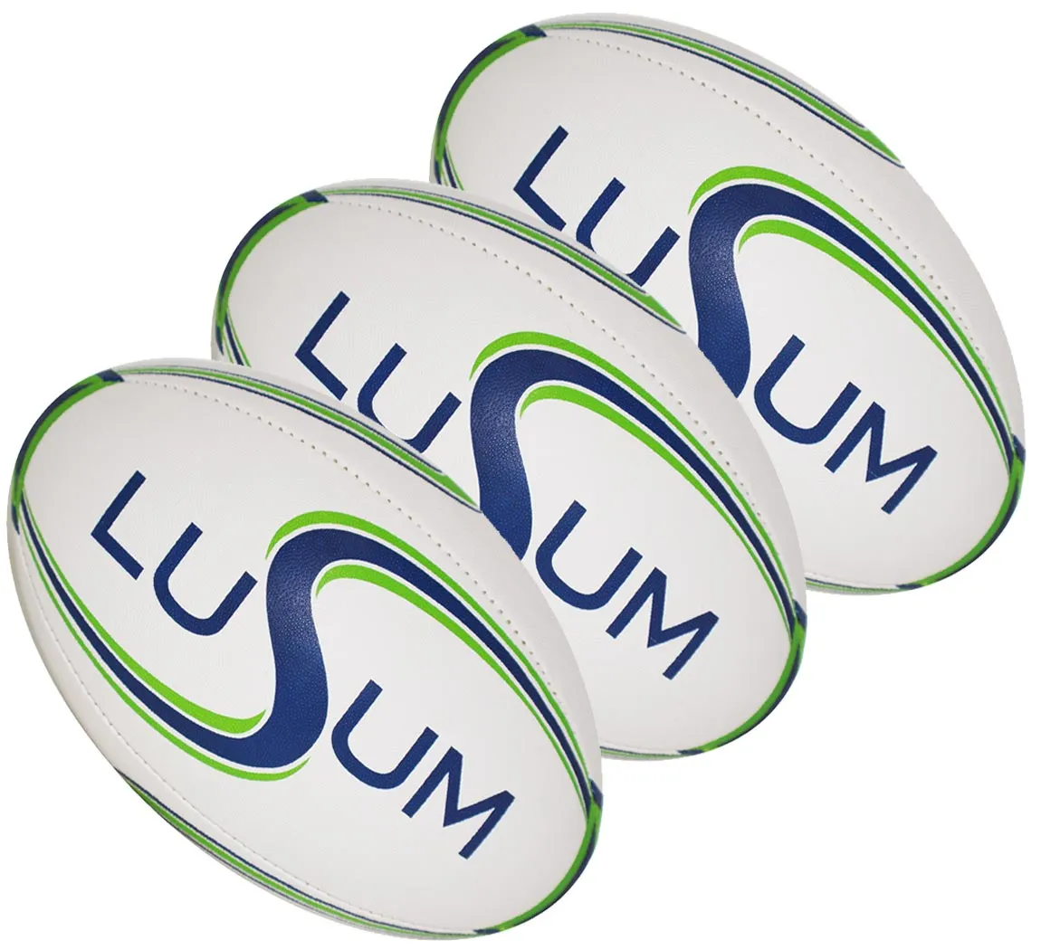 Lusum Munifex Rugby Ball 3 Pack