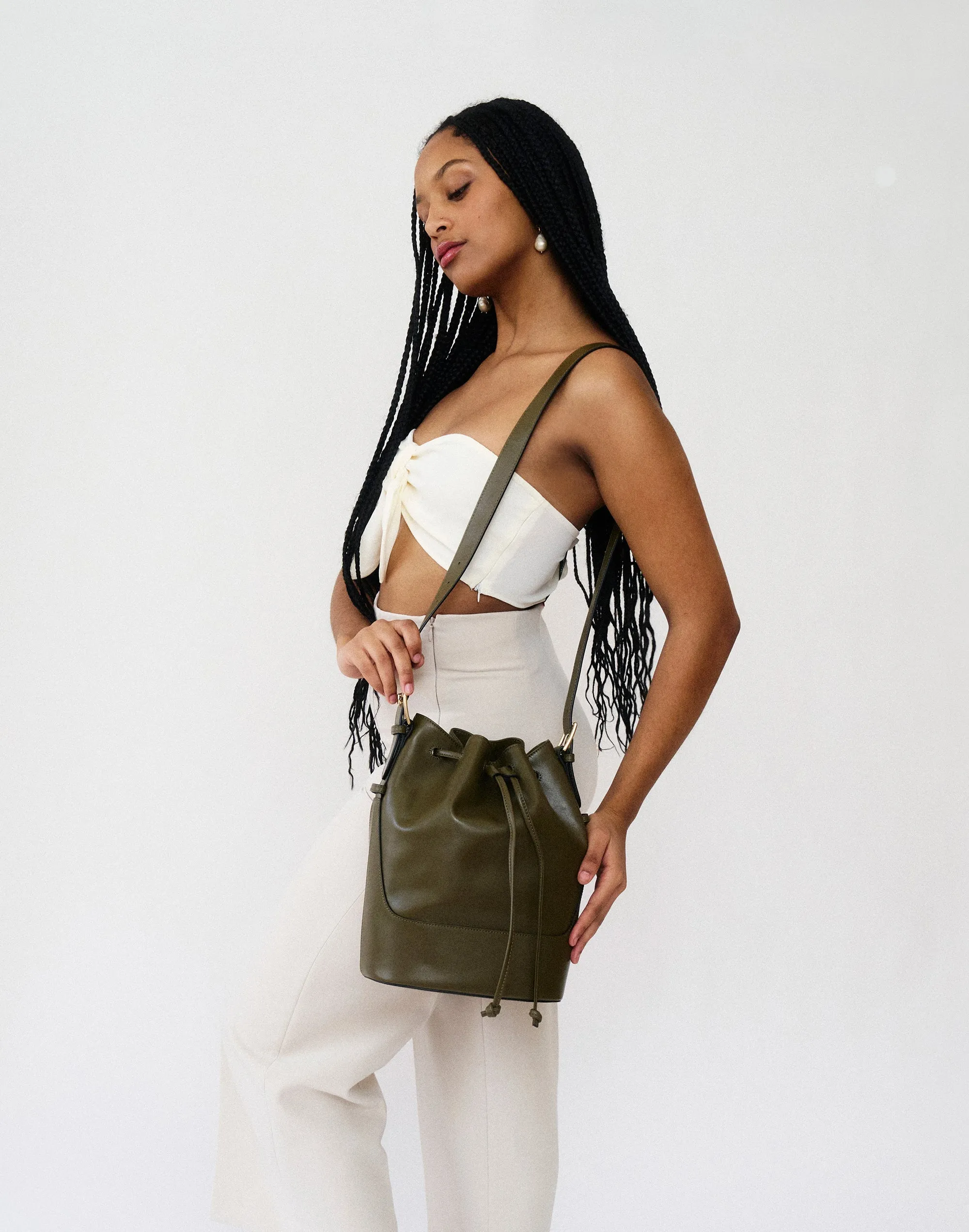 Luxe Cinch Bucket Bag