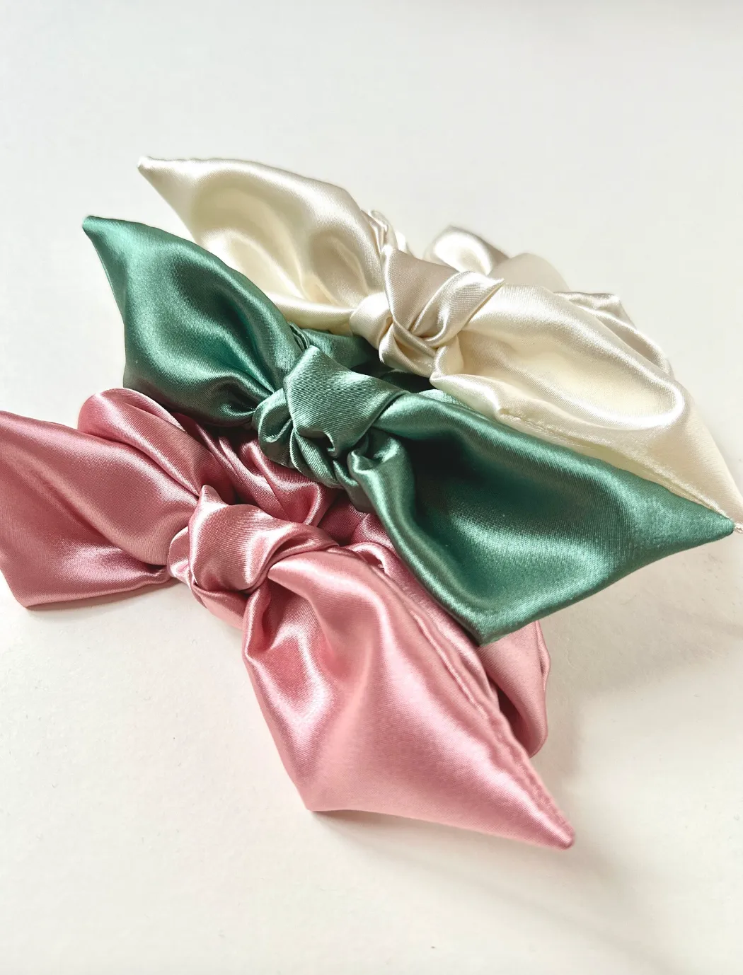 Luxe Satin Sleep Scrunchies | Bardot Bundle Box | Knot Scrunchies or Skinny Scrunchies | Pack of 3 items | Gift For Her