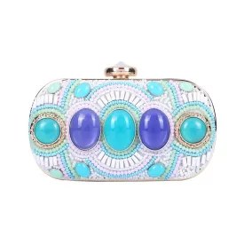 Luxy Moon Fashion Diamonds Clutches Female Small Stone Evening Party Purse