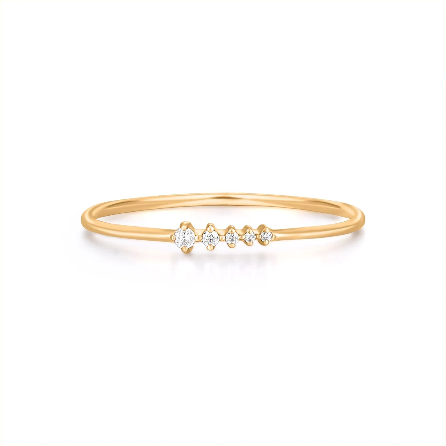 Lydia Gold CZ Ring