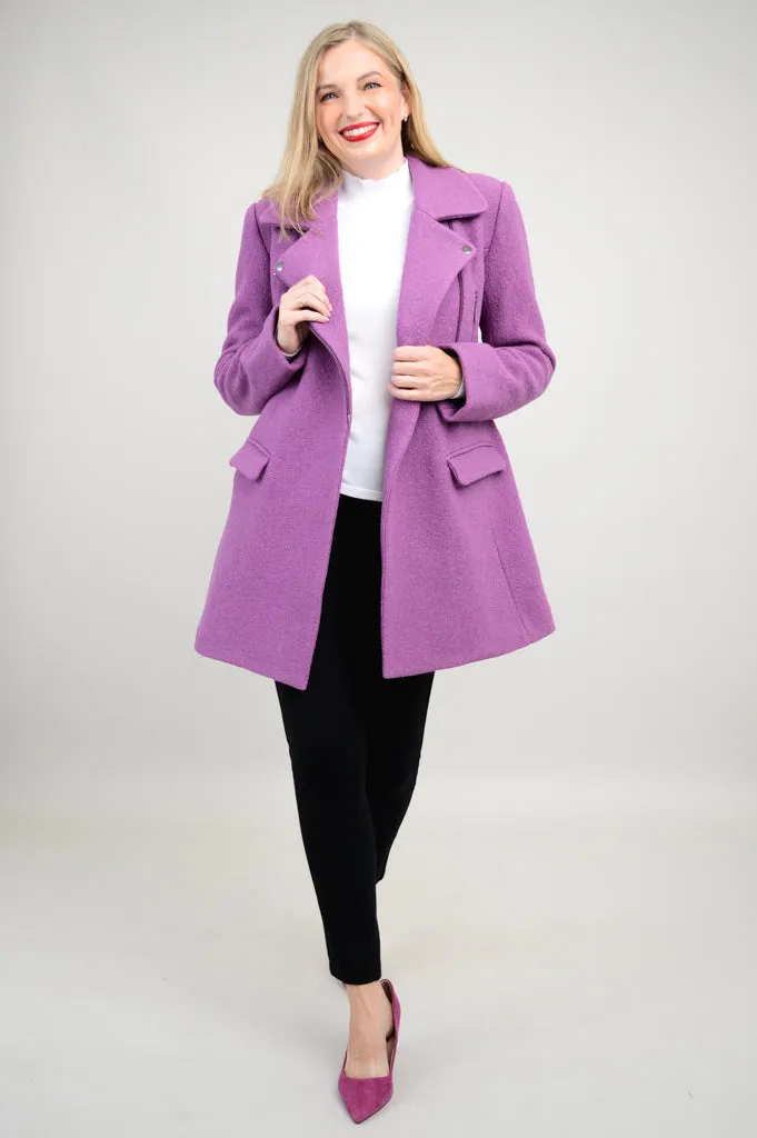 Lyon Coat, Lavender, Wool