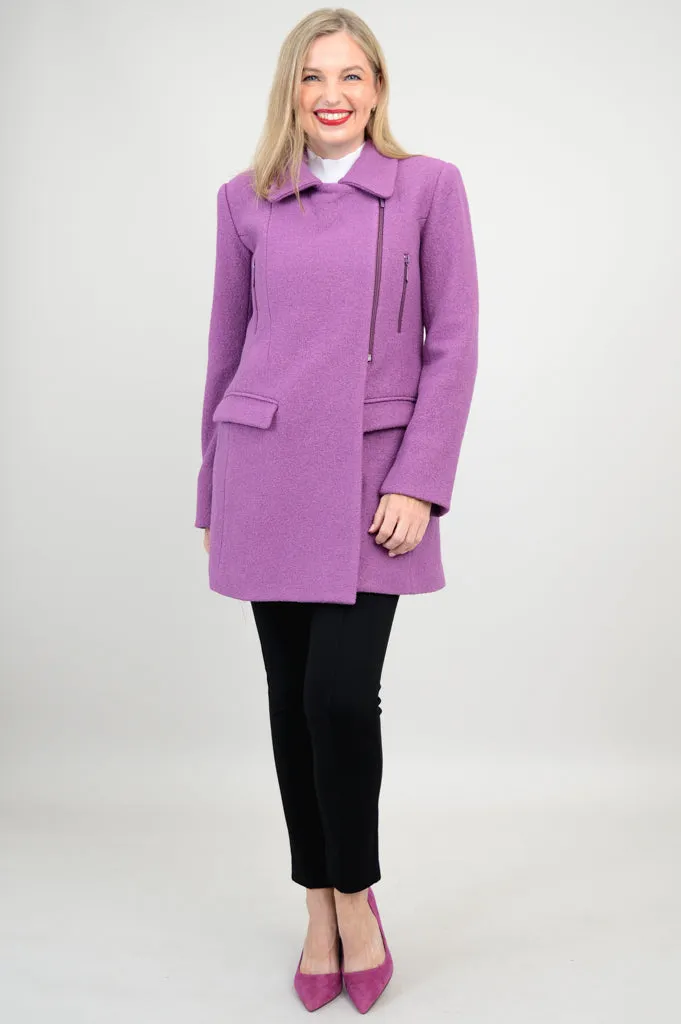 Lyon Coat, Lavender, Wool