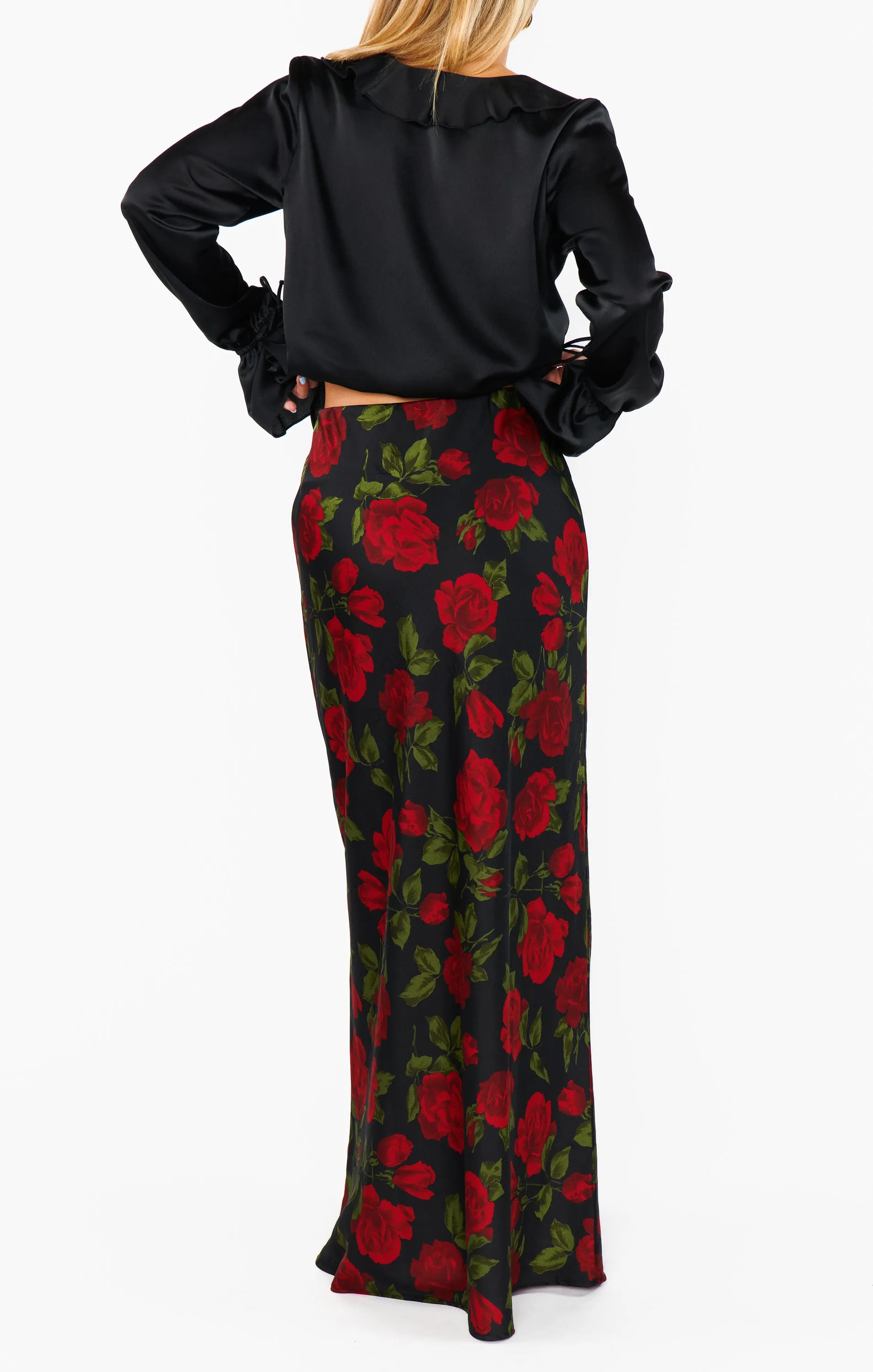 Maci Maxi Skirt ~ Send Me Roses