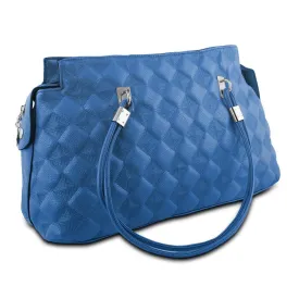 Mad Style Embossed Satchel, Blue