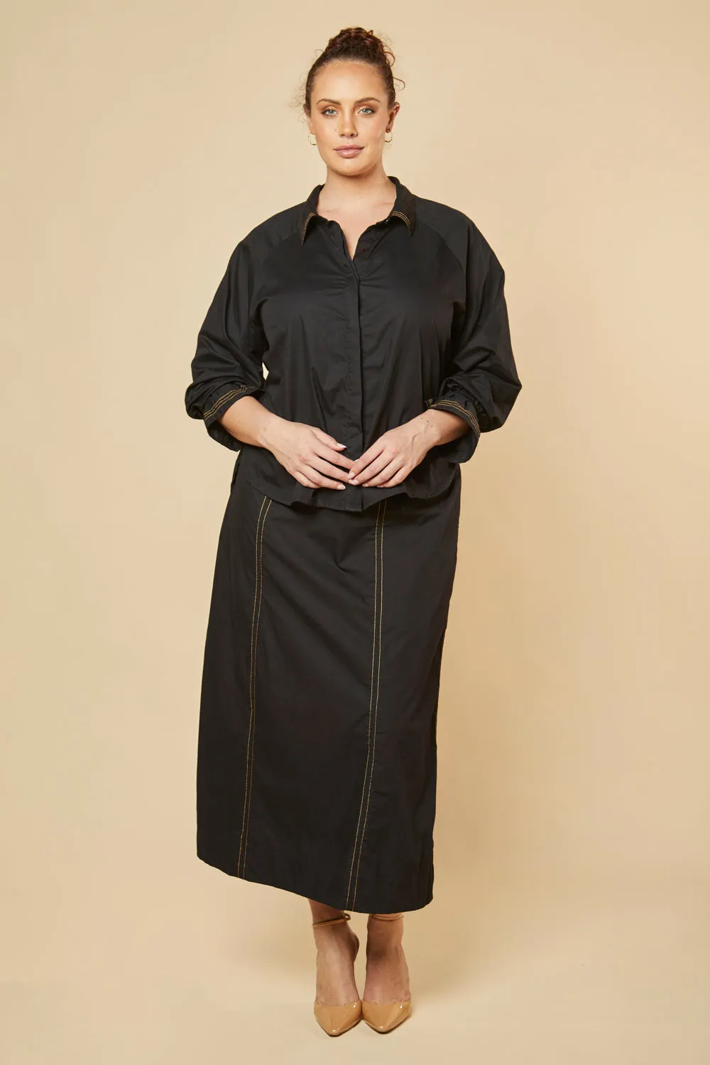 Maddy A-Line Skirt in Tiramisu