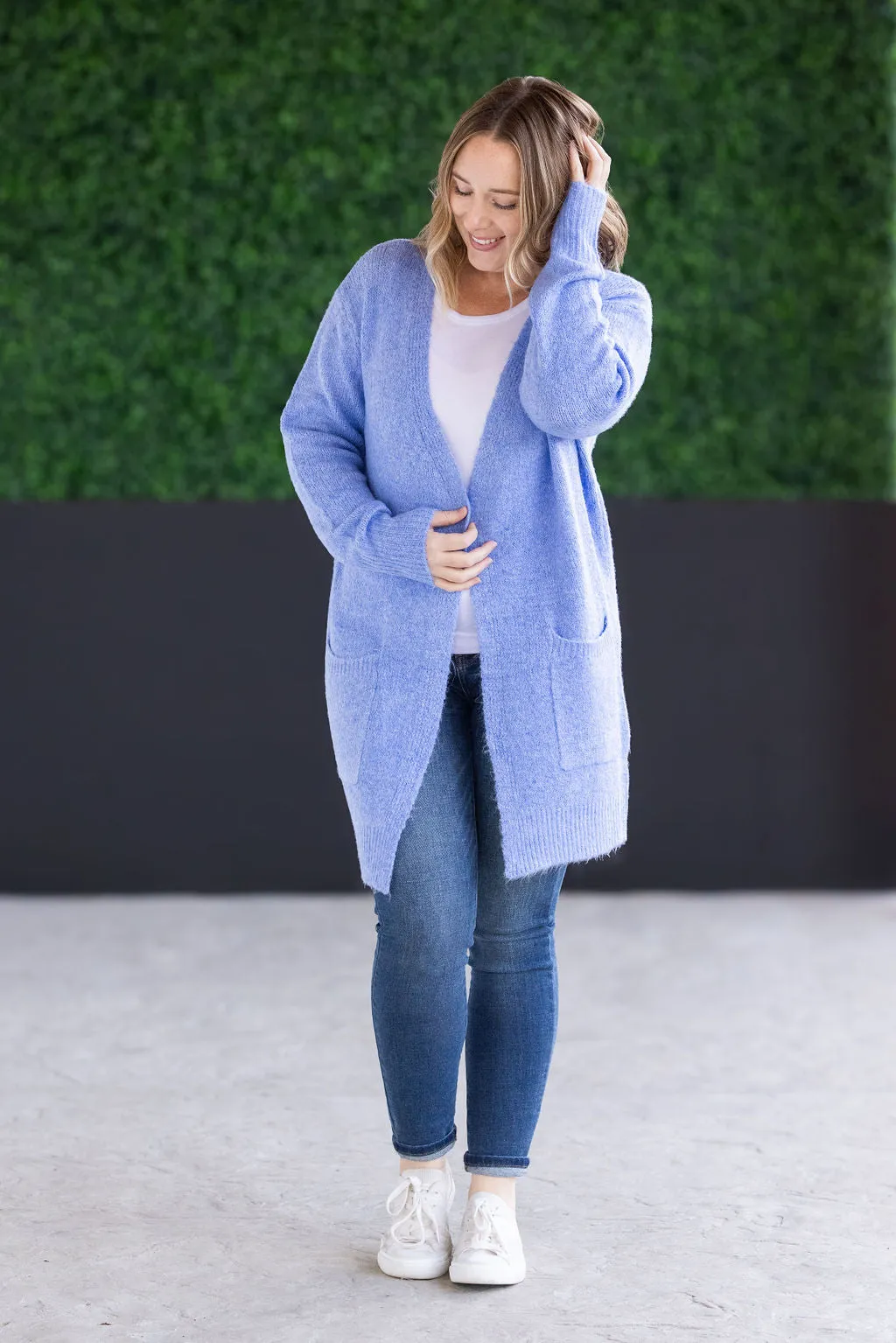 Madison Cozy Cardigan - Blue