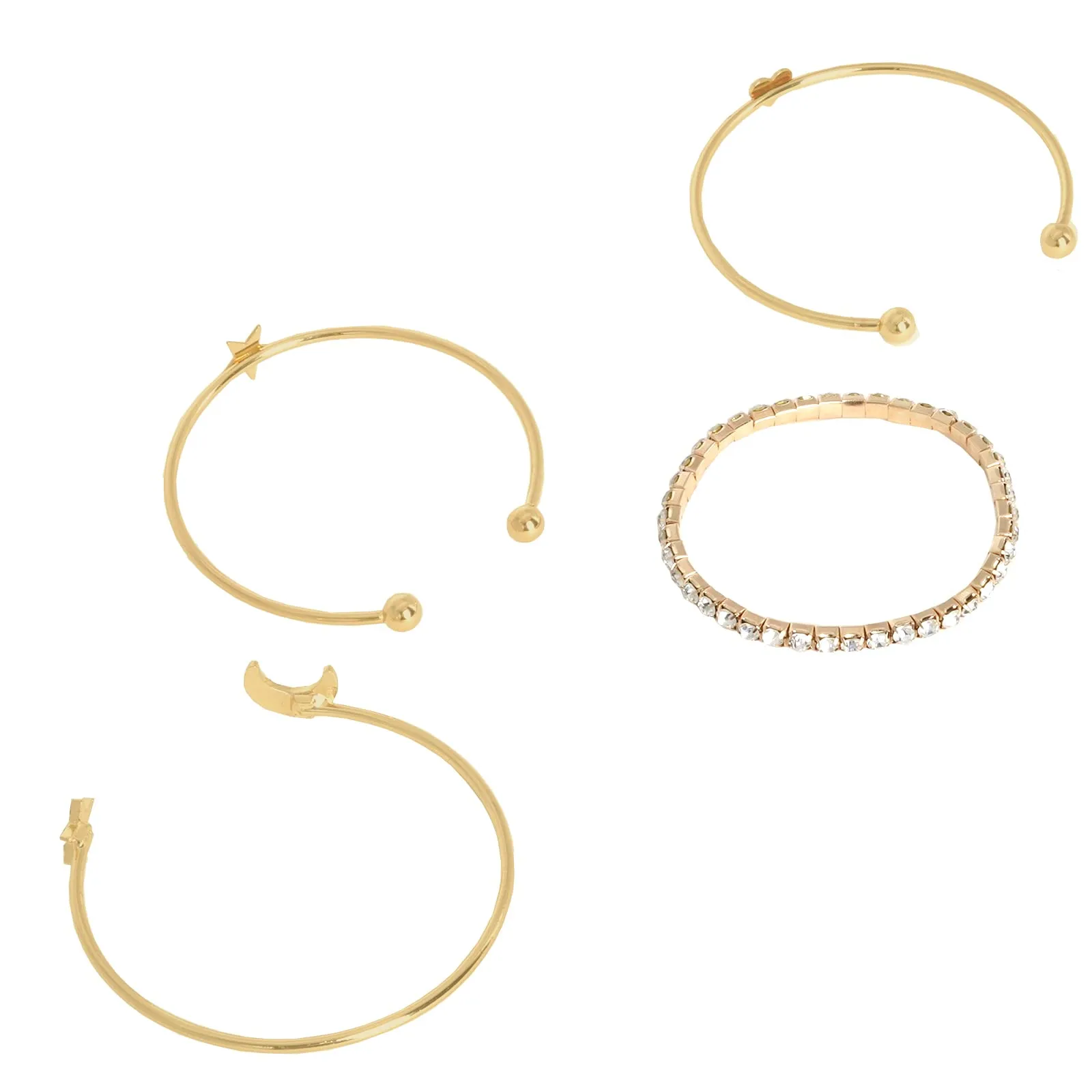 Magic Trick set of 4 Gold Bracelets