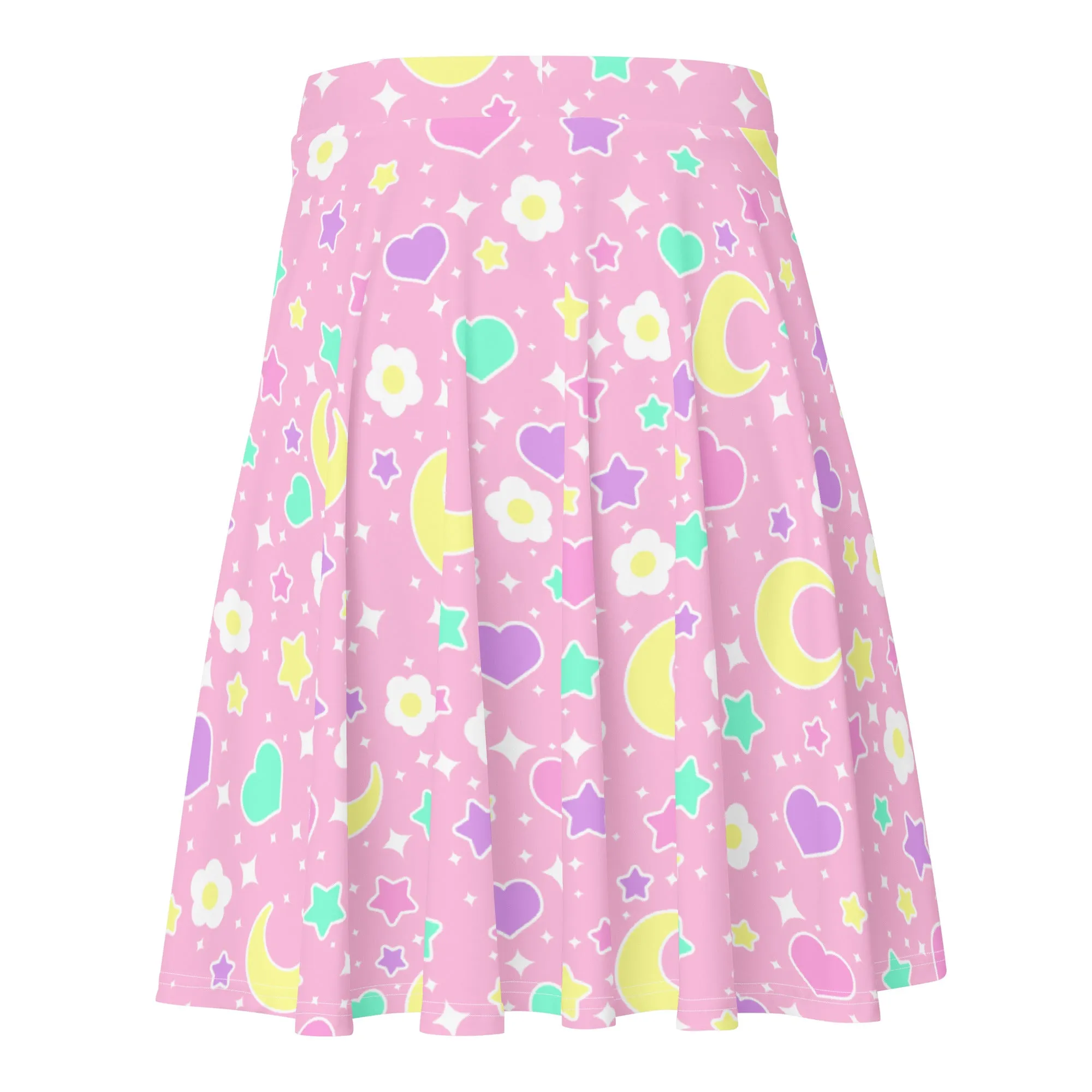 Magical Spring Pink Skater Skirt