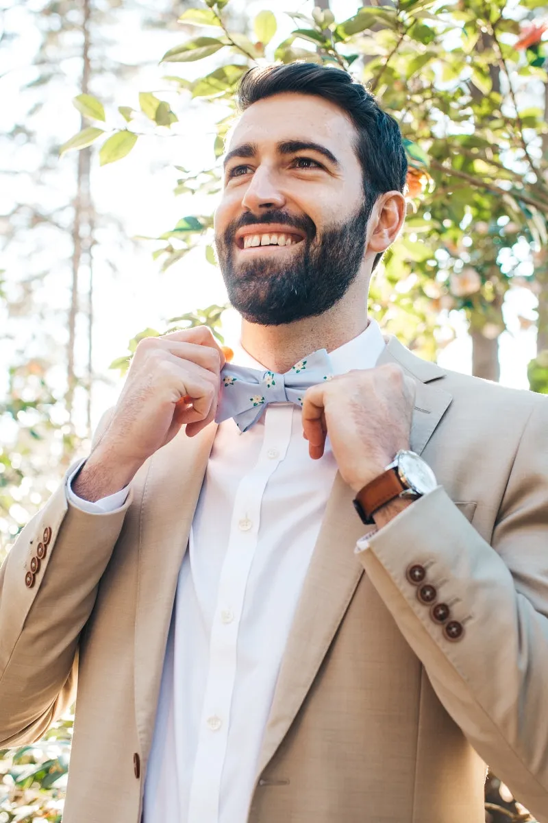 Magnolia Periwinkle Bow Tie