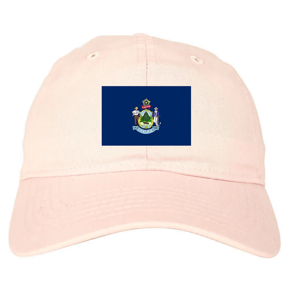 Maine State Flag ME Chest Mens Dad Hat