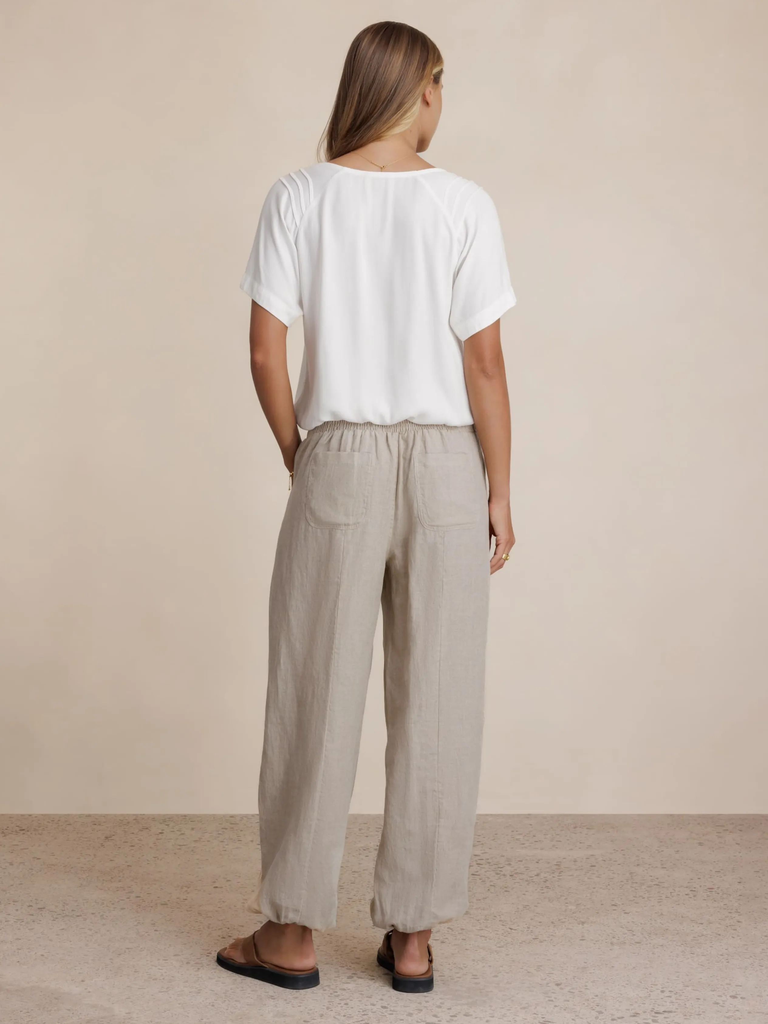 Malibu Linen Pants Flax