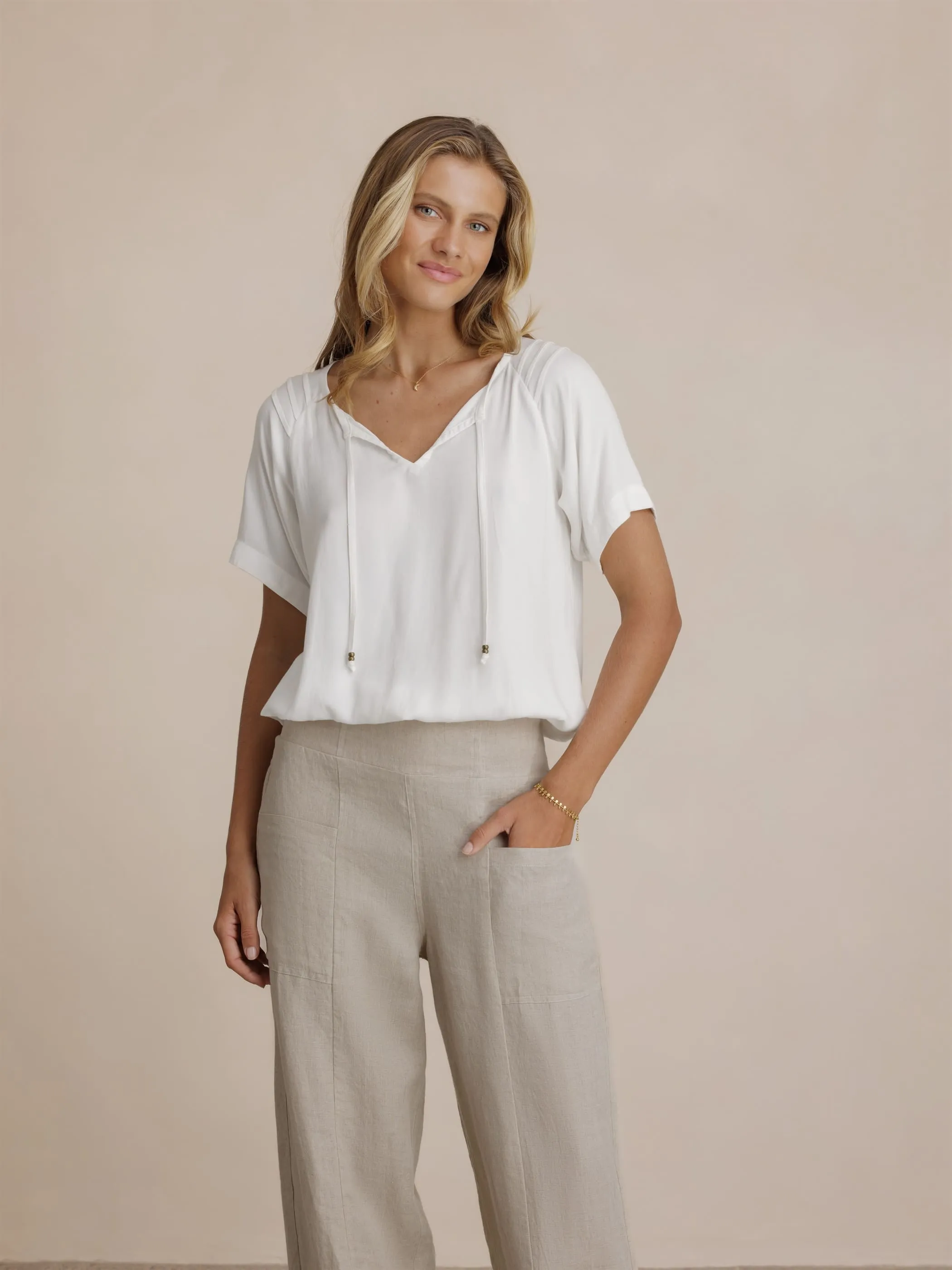 Malibu Linen Pants Flax