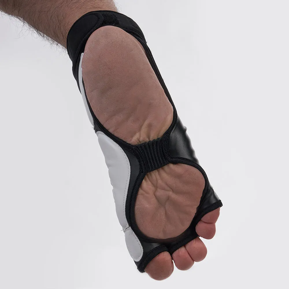 MAR-035B | WT Approved Black & White Taekwondo Foot Guard