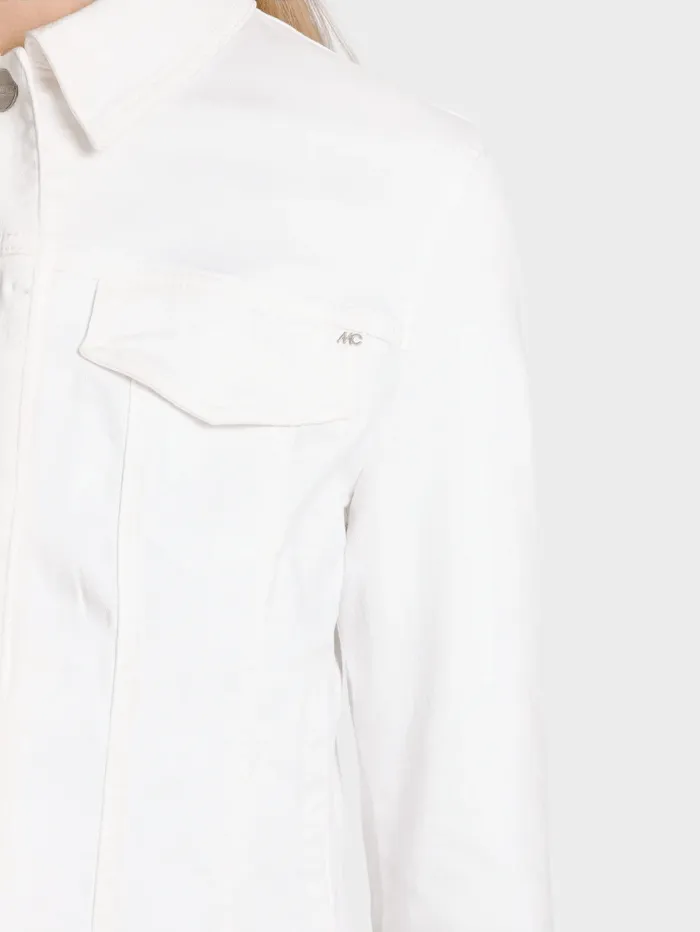 Marc Cain Additions White Denim Jacket WA 31.20 D50 COL 100